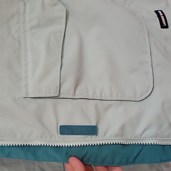 Lands End Girls winter coat. Size M. Turquoise/light blue color. - Picture 6 of 6